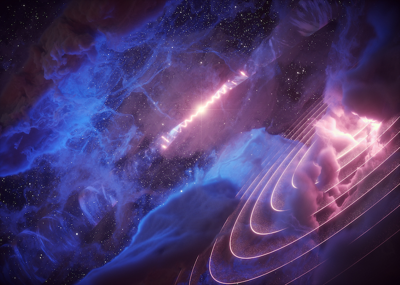 Artist's impression of a microquasar